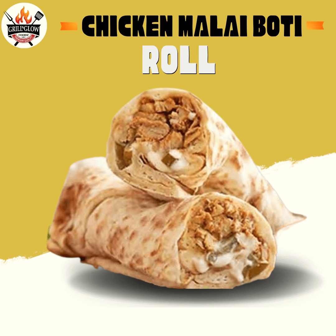 Chicken Malai Boti Roll